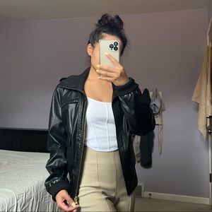 therapy by lane crawford faux leather jacket